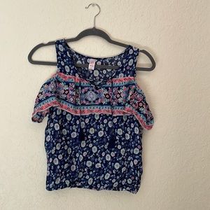 Cute cold shoulder blouse for girls from Justice